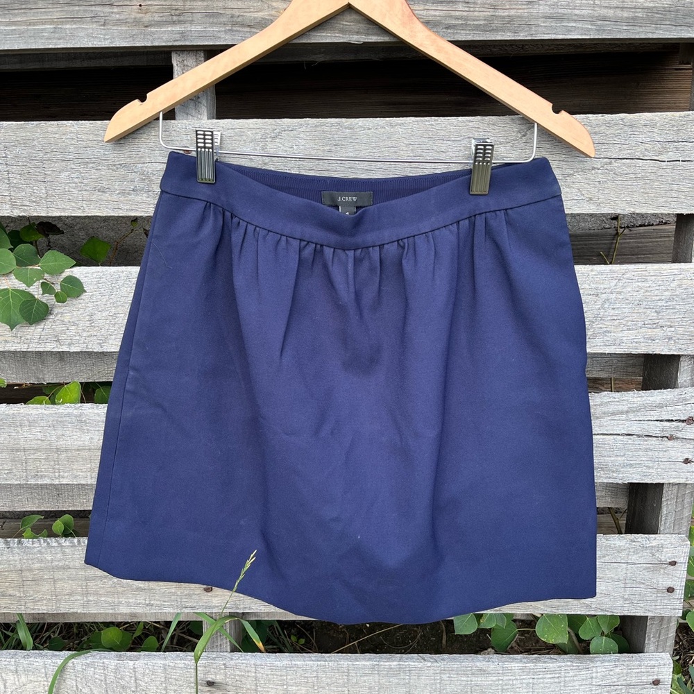 J Crew Mini Skirt Blue